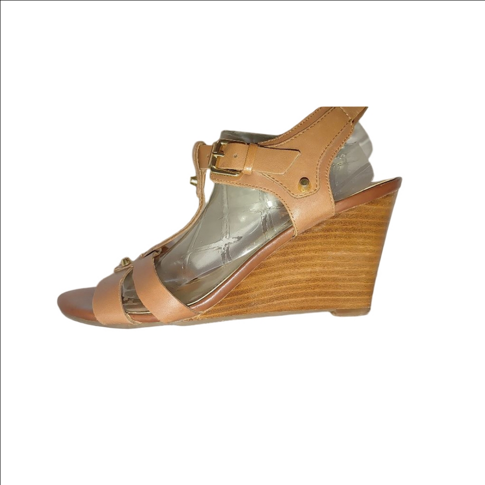 Marc Fisher Peep Toe Wedge Size 8m